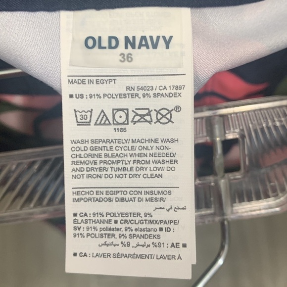 Old Navy Palm Print NWT Board Shorts size 36 - Picture 6 of 9